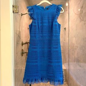 J Crew blue eyelet dress size 4